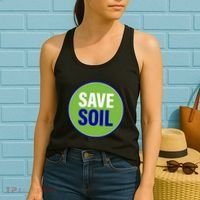 Save Soil Let Us Make It Happen Support Save Soil Movement Women's Tank Top thumb 2