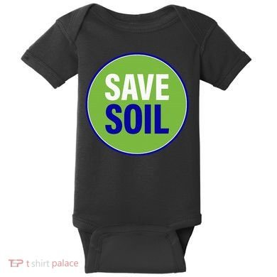 Save Soil Let Us Make It Happen Support Save Soil Movement Baby Bodysuit