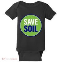 Save Soil Let Us Make It Happen Support Save Soil Movement Baby Bodysuit thumb 0