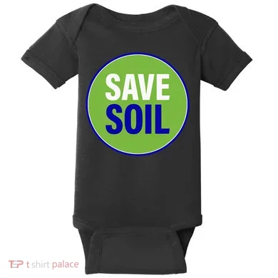 Save Soil Let Us Make It Happen Support Save Soil Movement Baby Bodysuit