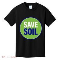 Save Soil Let Us Make It Happen Support Save Soil Movement Kids T-Shirt thumb 0