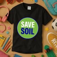 Save Soil Let Us Make It Happen Support Save Soil Movement Kids T-Shirt thumb 3