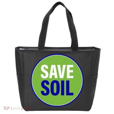 Save Soil Let Us Make It Happen Support Save Soil Movement Tote Bag