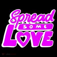 Spread Some Love Retro Button thumb 1