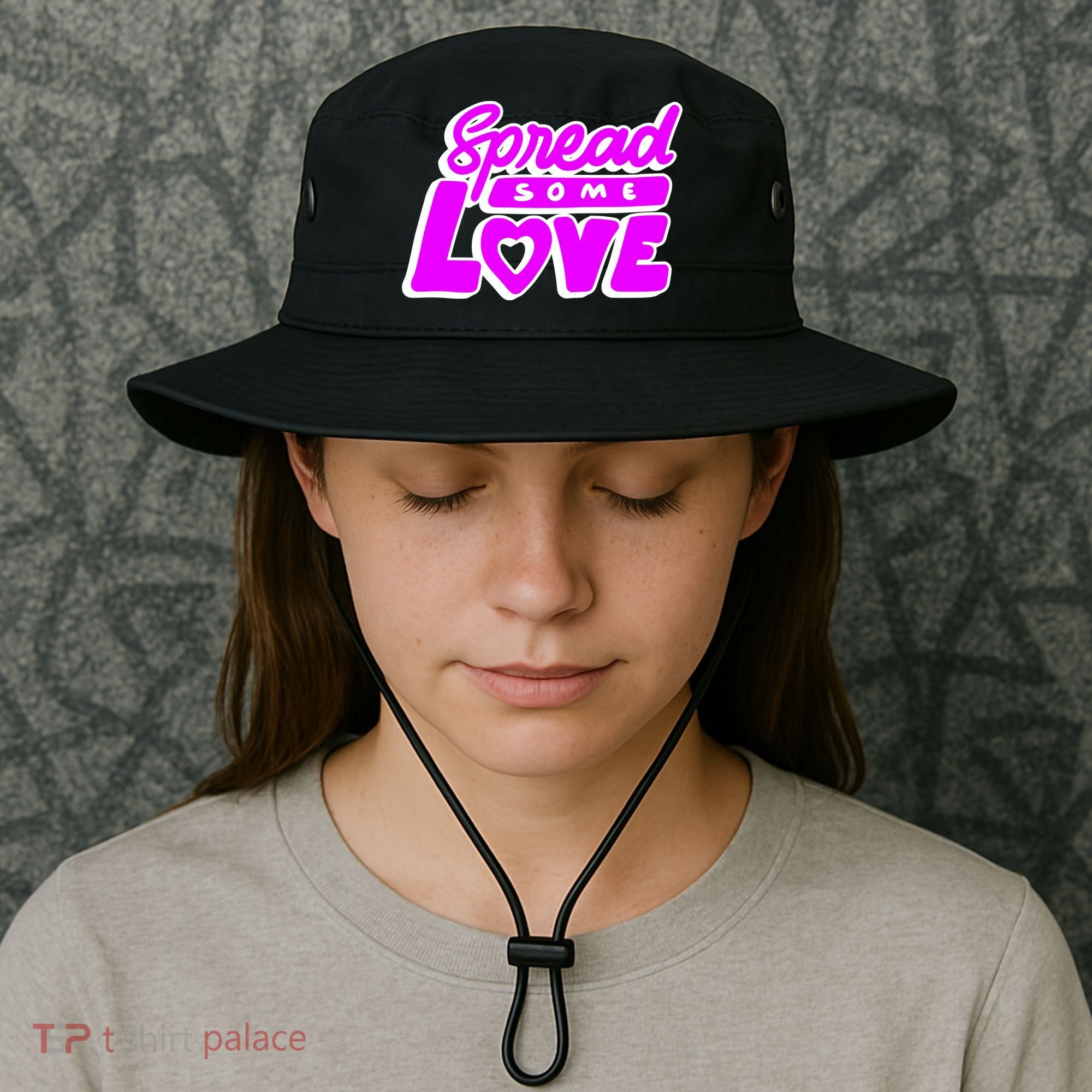 Spread Some Love Retro Bucket Hat