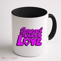 Spread Some Love Retro Coffee Mug thumb 1
