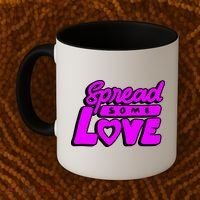 Spread Some Love Retro Coffee Mug thumb 2