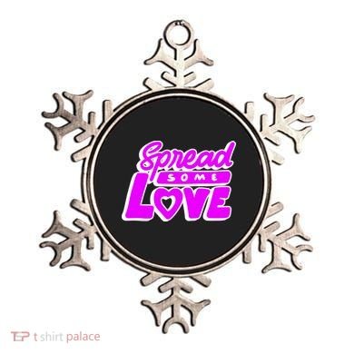 Spread Some Love Retro Ornament