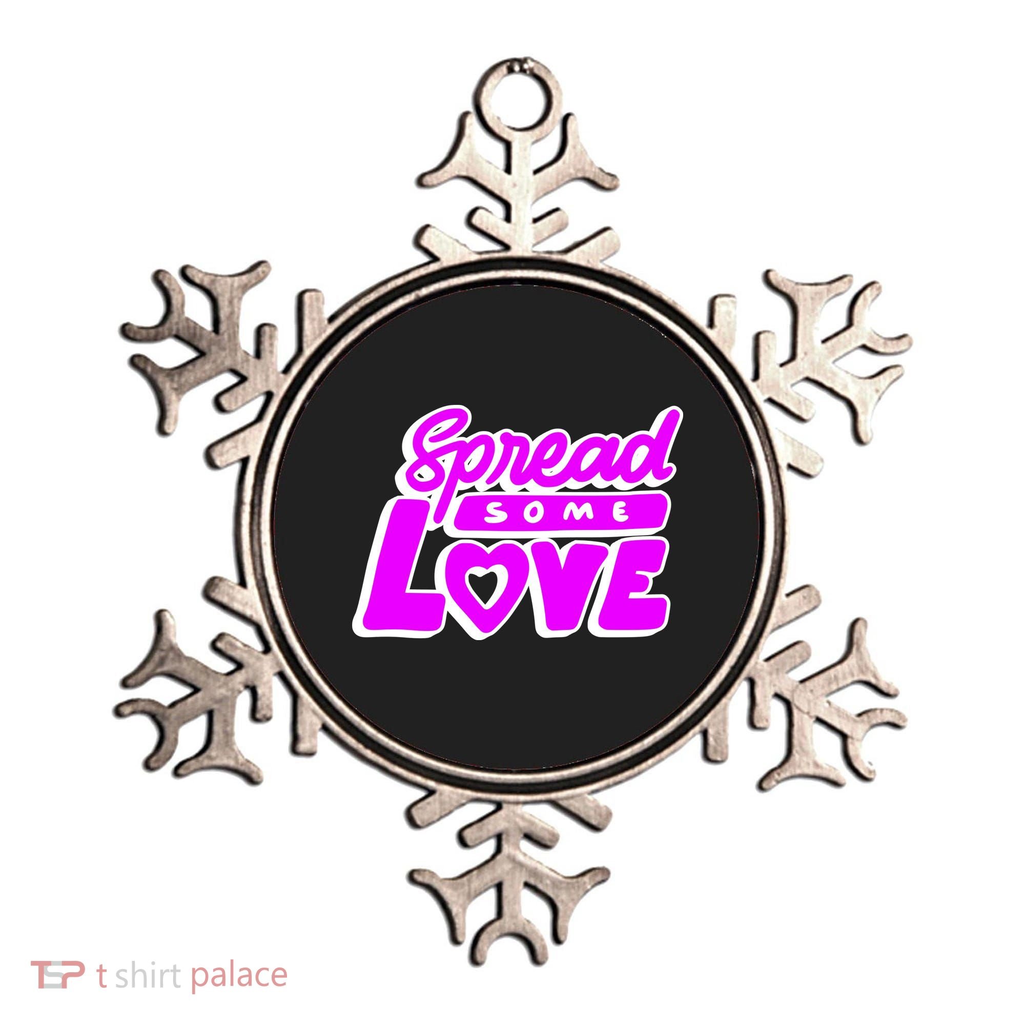 Spread Some Love Retro Ornament