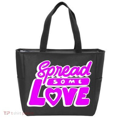 Spread Some Love Retro Tote Bag