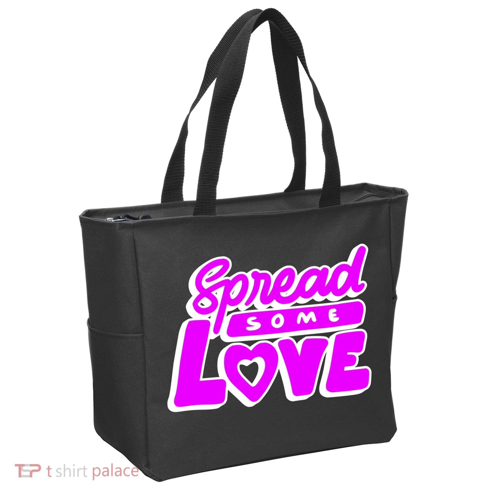 Spread Some Love Retro Tote Bag