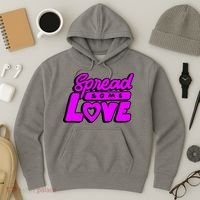 Spread Some Love Retro Hoodie thumb 3