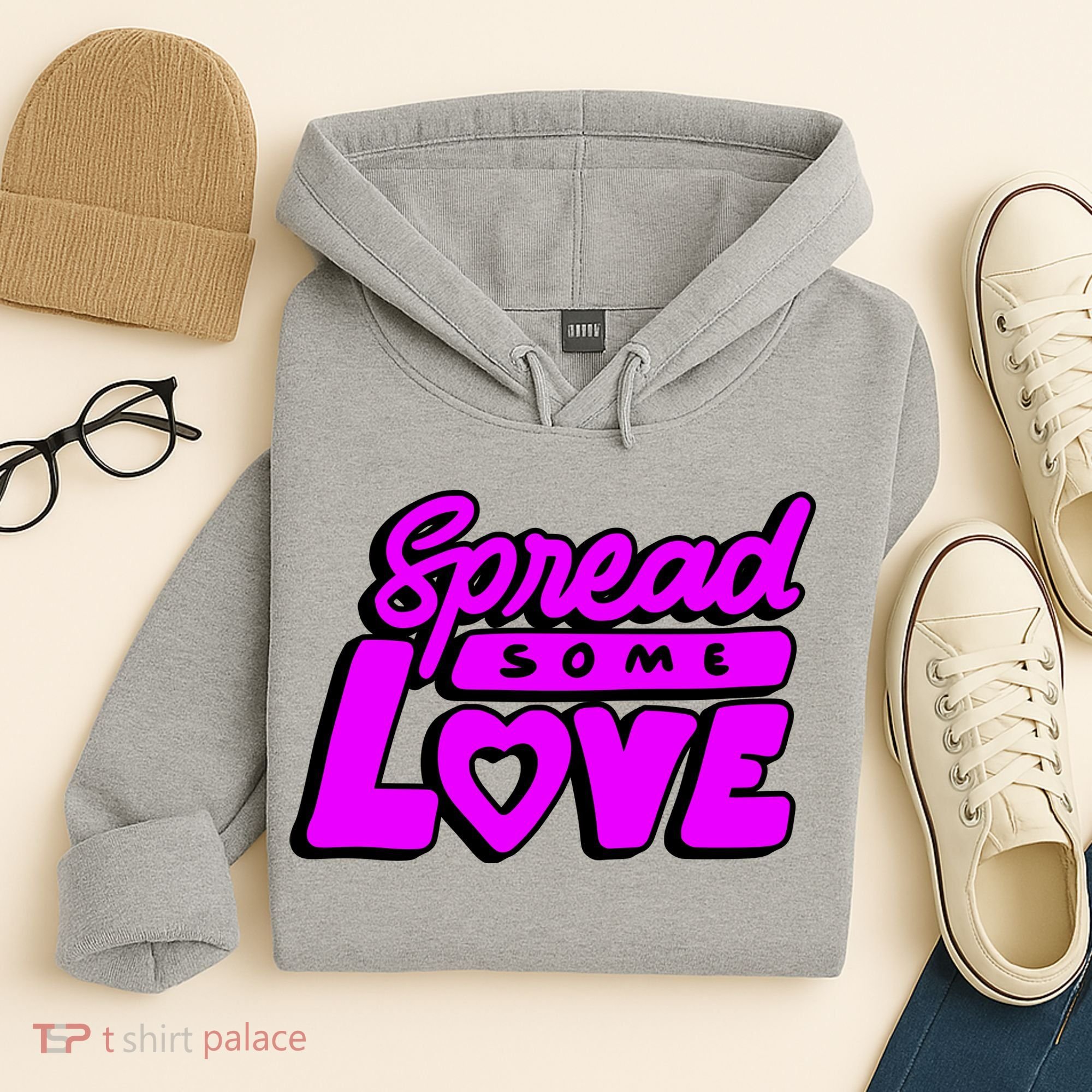 Spread Some Love Retro Hoodie