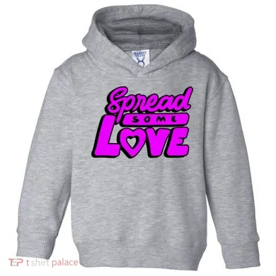 Spread Some Love Retro Toddler Hoodie