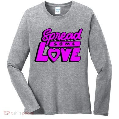Spread Some Love Retro Women's Long Sleeve Shirt