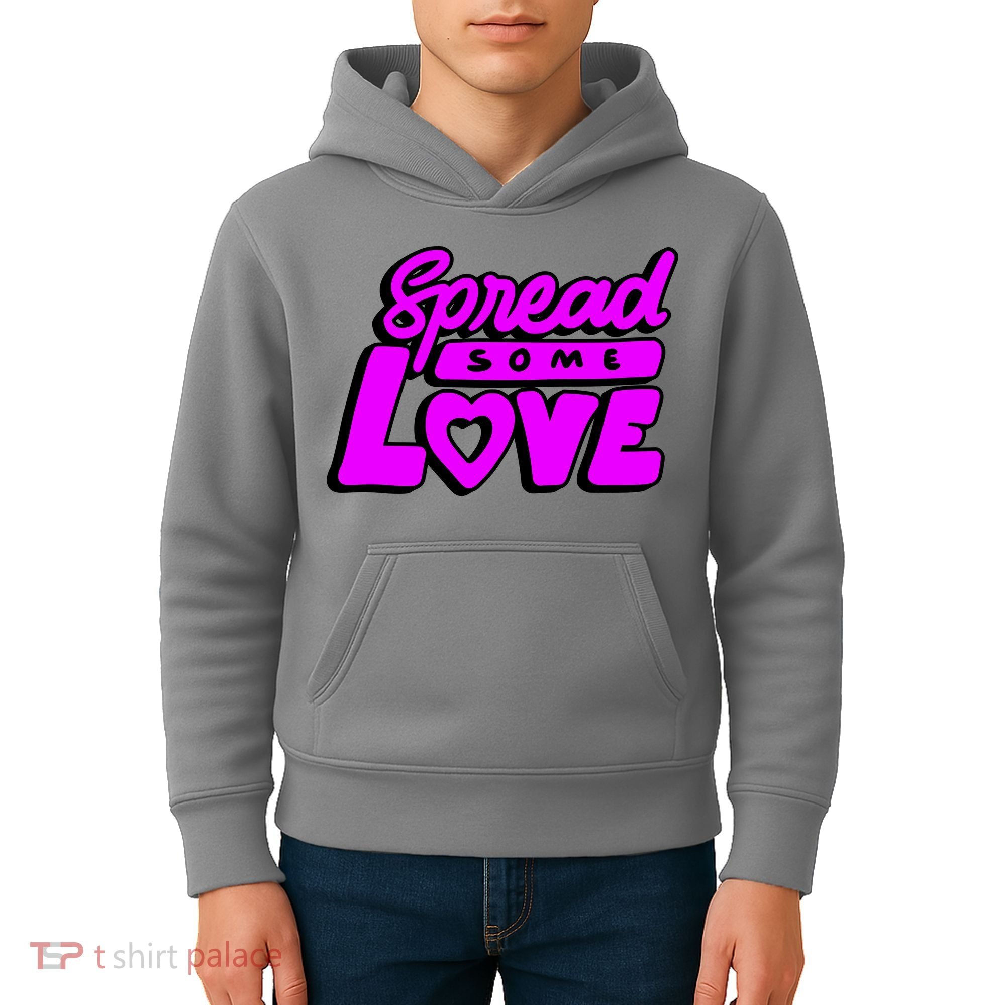 Spread Some Love Retro Kids Hoodie