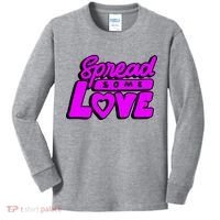 Spread Some Love Retro Kids Long Sleeve Shirt thumb 0