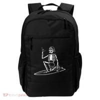 Skeleton Surfing Lazy Halloween Costume Skull Bones Surfer Backpack thumb 0