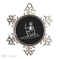 Skeleton Surfing Lazy Halloween Costume Skull Bones Surfer Ornament thumb 0