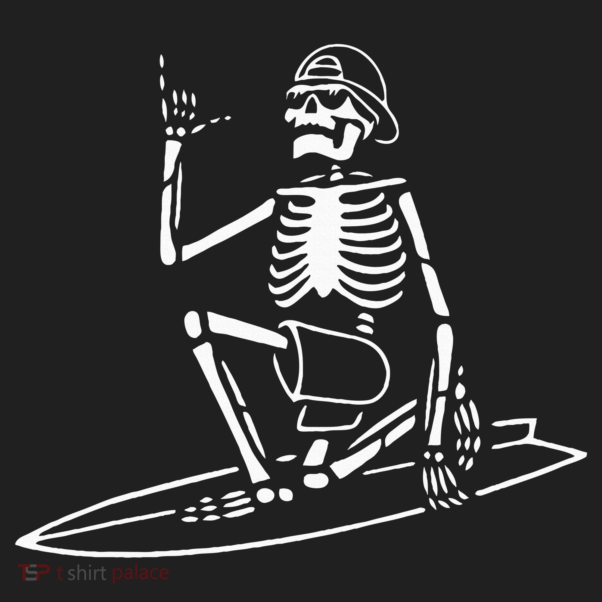 Skeleton Surfing Lazy Halloween Costume Skull Bones Surfer Hat