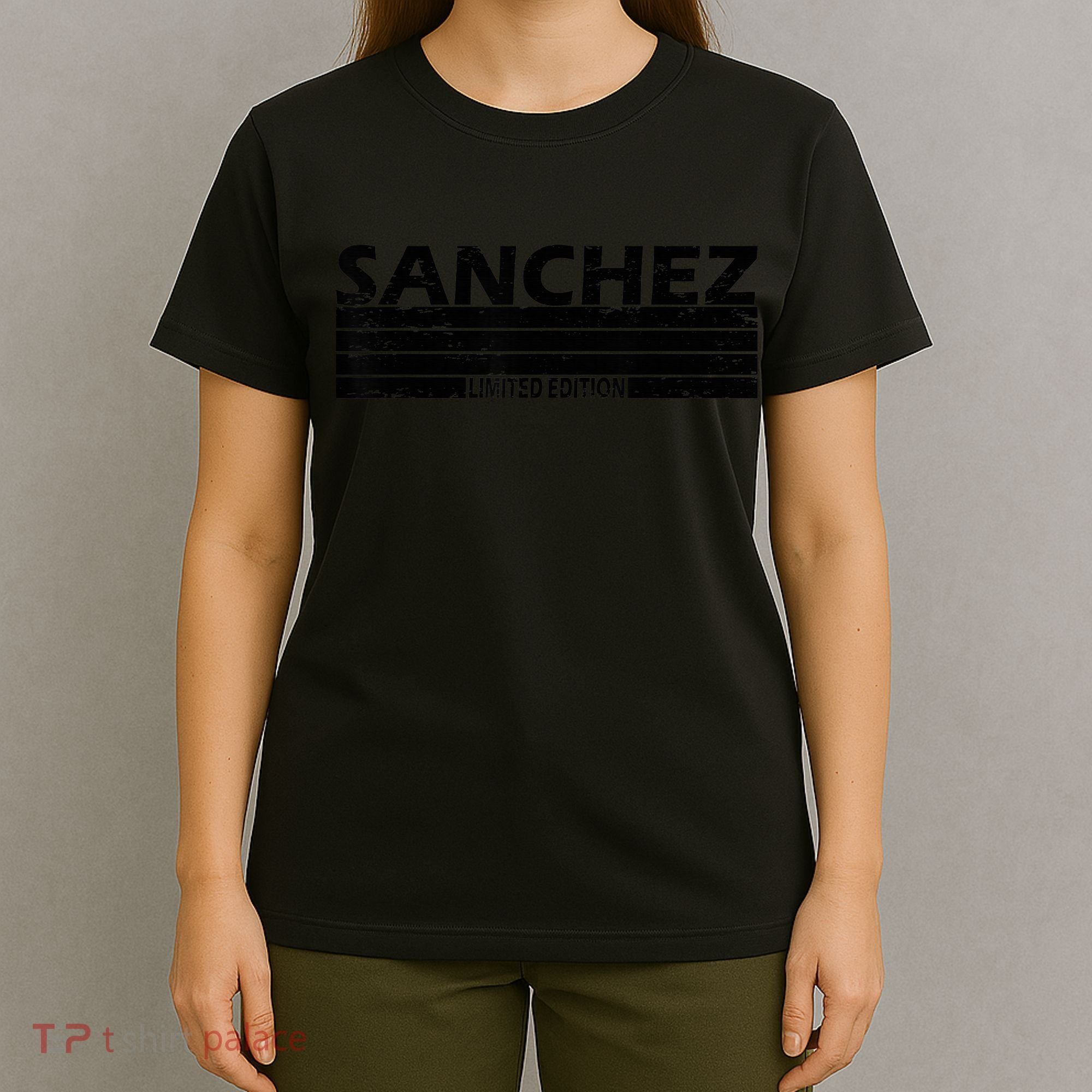 Sanchez Surname Limited Edition Retro Vintage Style Sunset T-Shirt