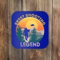 Skeet Shooting Legend Skeet Trap Clay Outdoor Sports Lover Cool Gift Coaster thumb 0
