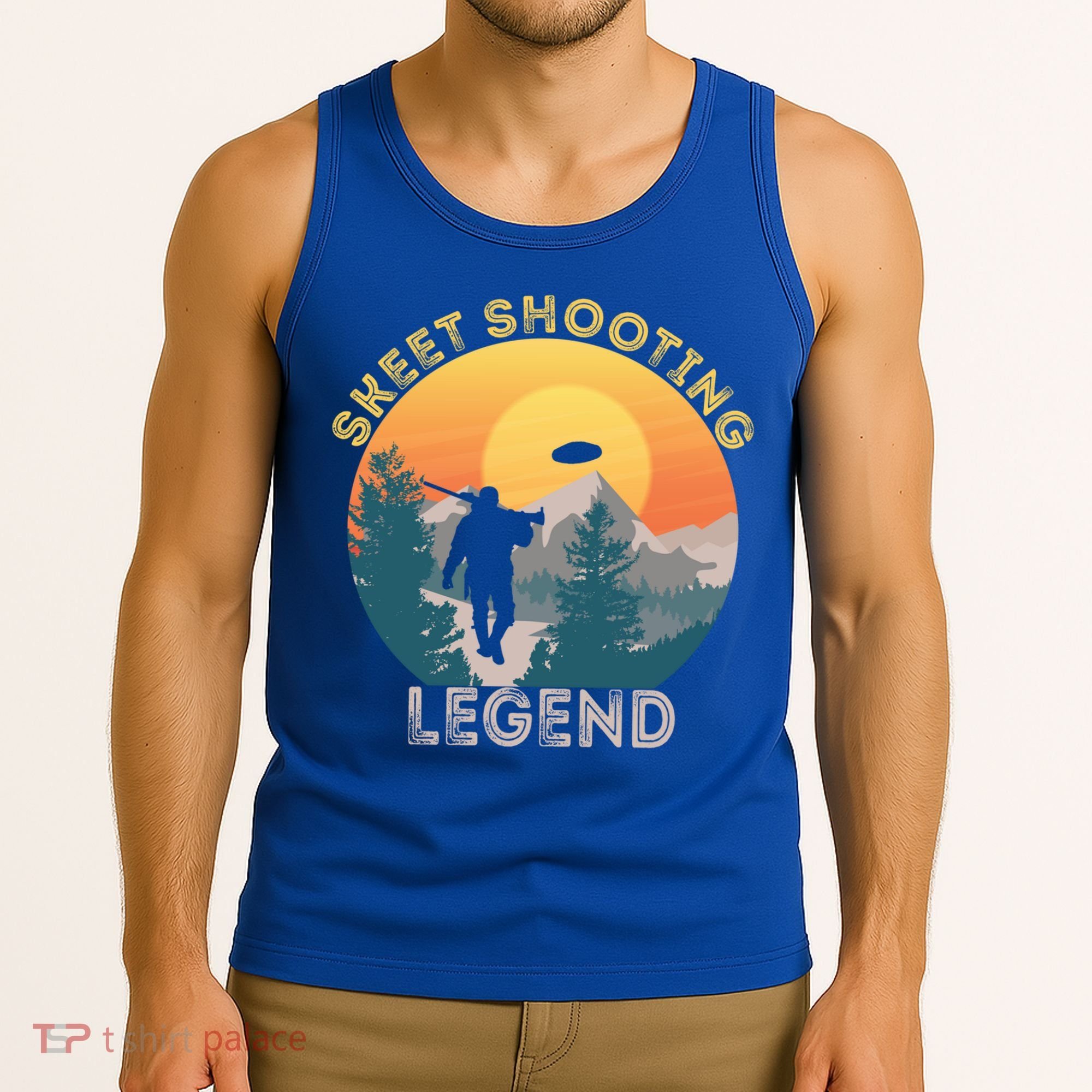 Skeet Shooting Legend Skeet Trap Clay Outdoor Sports Lover Cool Gift Tank Top