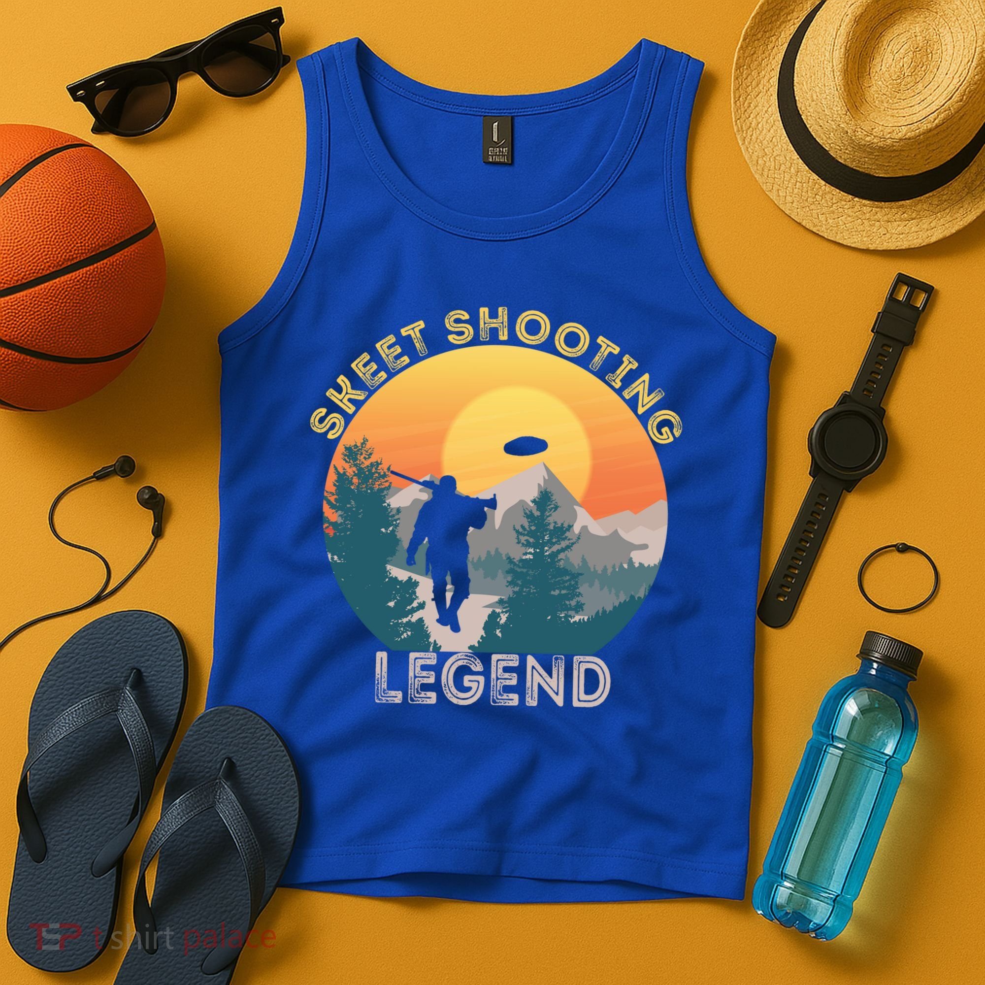 Skeet Shooting Legend Skeet Trap Clay Outdoor Sports Lover Cool Gift Tank Top