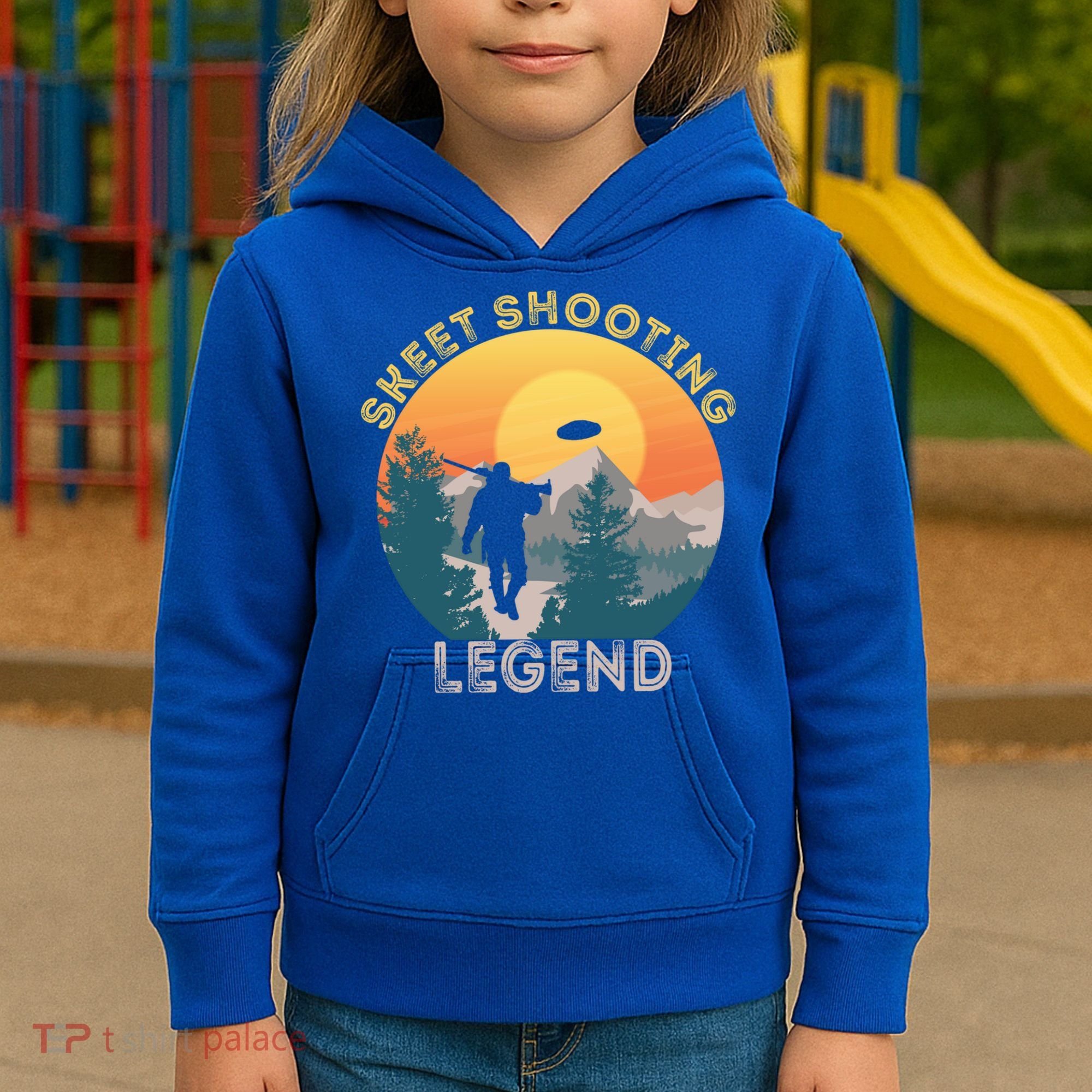 Skeet Shooting Legend Skeet Trap Clay Outdoor Sports Lover Cool Gift Kids Hoodie