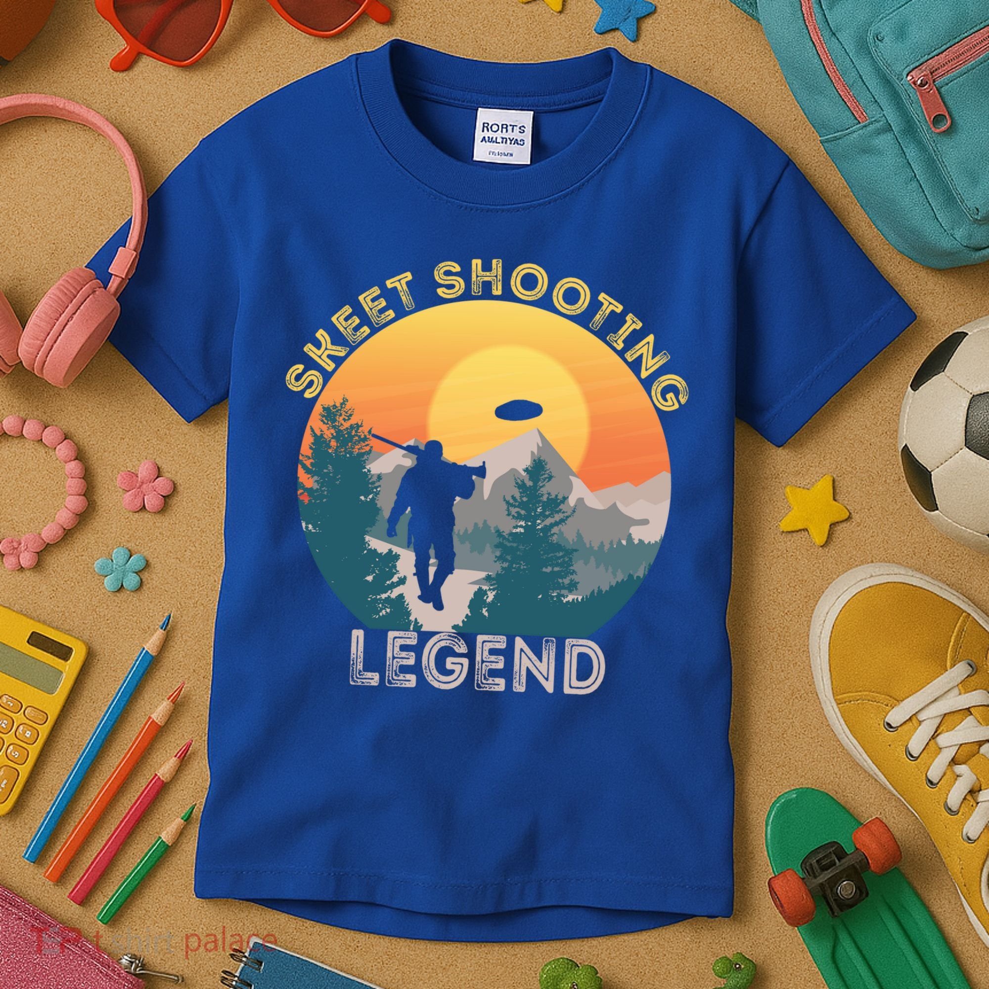 Skeet Shooting Legend Skeet Trap Clay Outdoor Sports Lover Cool Gift Kids T-Shirt