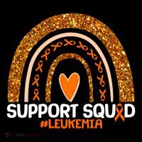 Support Squad #Leukemia Orange Ribbon Rainbow Bucket Hat thumb 4