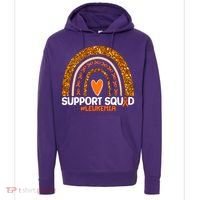 Support Squad #Leukemia Orange Ribbon Rainbow Hoodie thumb 0