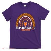 Support Squad #Leukemia Orange Ribbon Rainbow T-Shirt thumb 0
