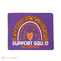 Support Squad #Leukemia Orange Ribbon Rainbow Mousepad thumb 0