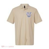 SLP Speech Language Pathology Floral Coquette Blue Bow Polo thumb 0