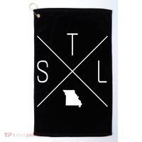 Stl St Louis Missouri 314 Funny Gift Golf Towel thumb 0