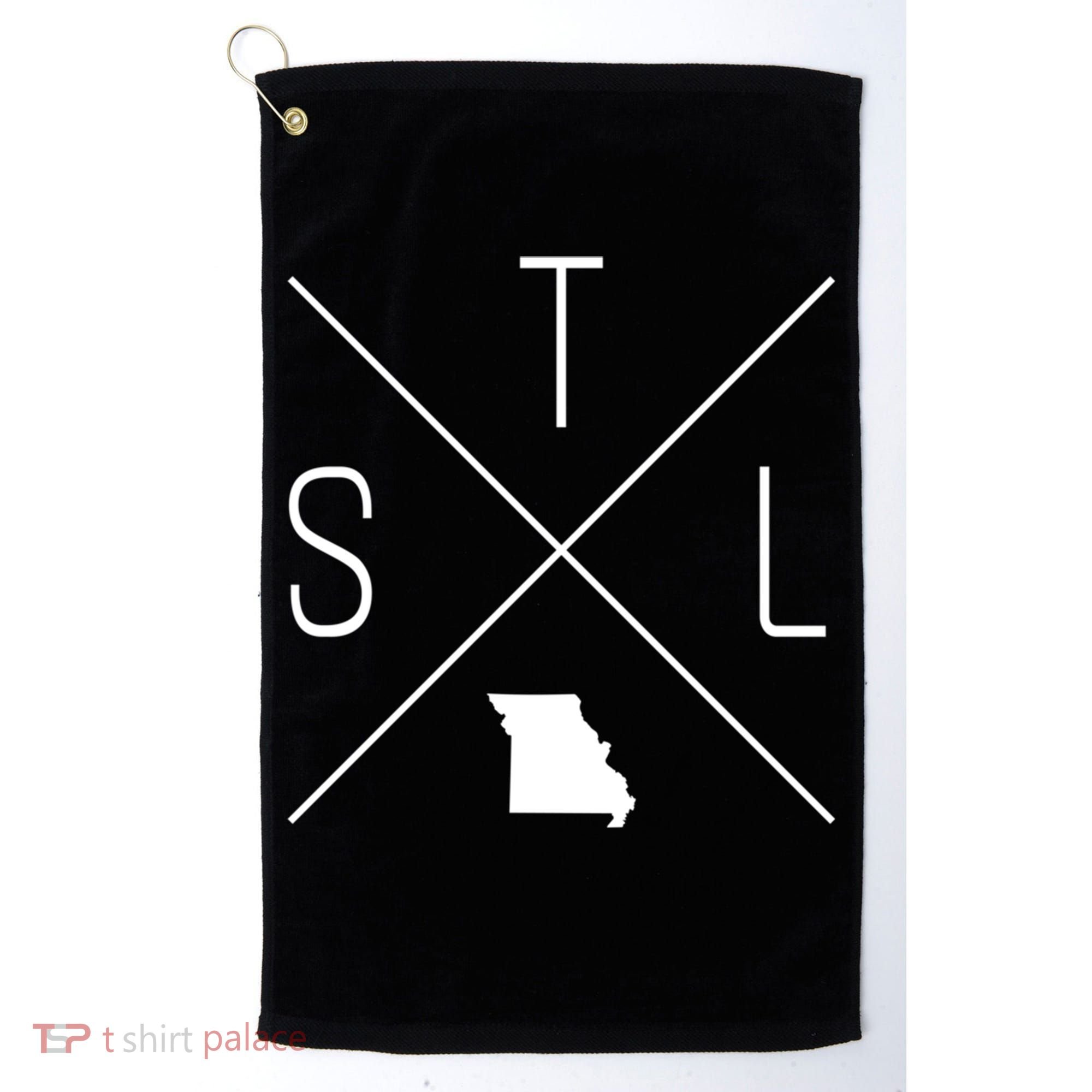 Stl St Louis Missouri 314 Funny Gift Golf Towel