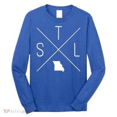 Stl St Louis Missouri 314 Funny Gift Long Sleeve Shirt