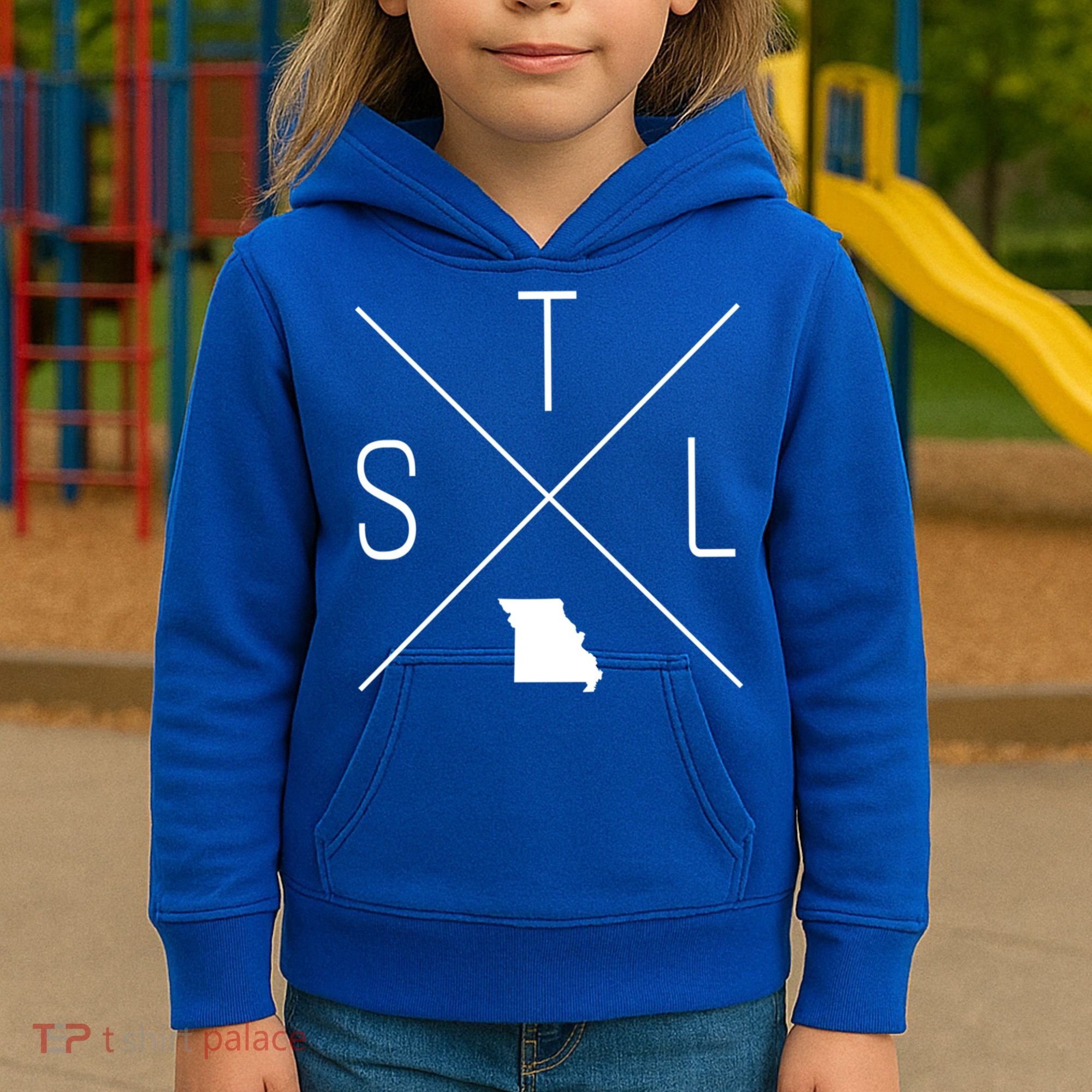Stl St Louis Missouri 314 Funny Gift Kids Hoodie