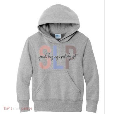 SLP Speech Language Pathologist, Speech Therapy Kids Hoodie