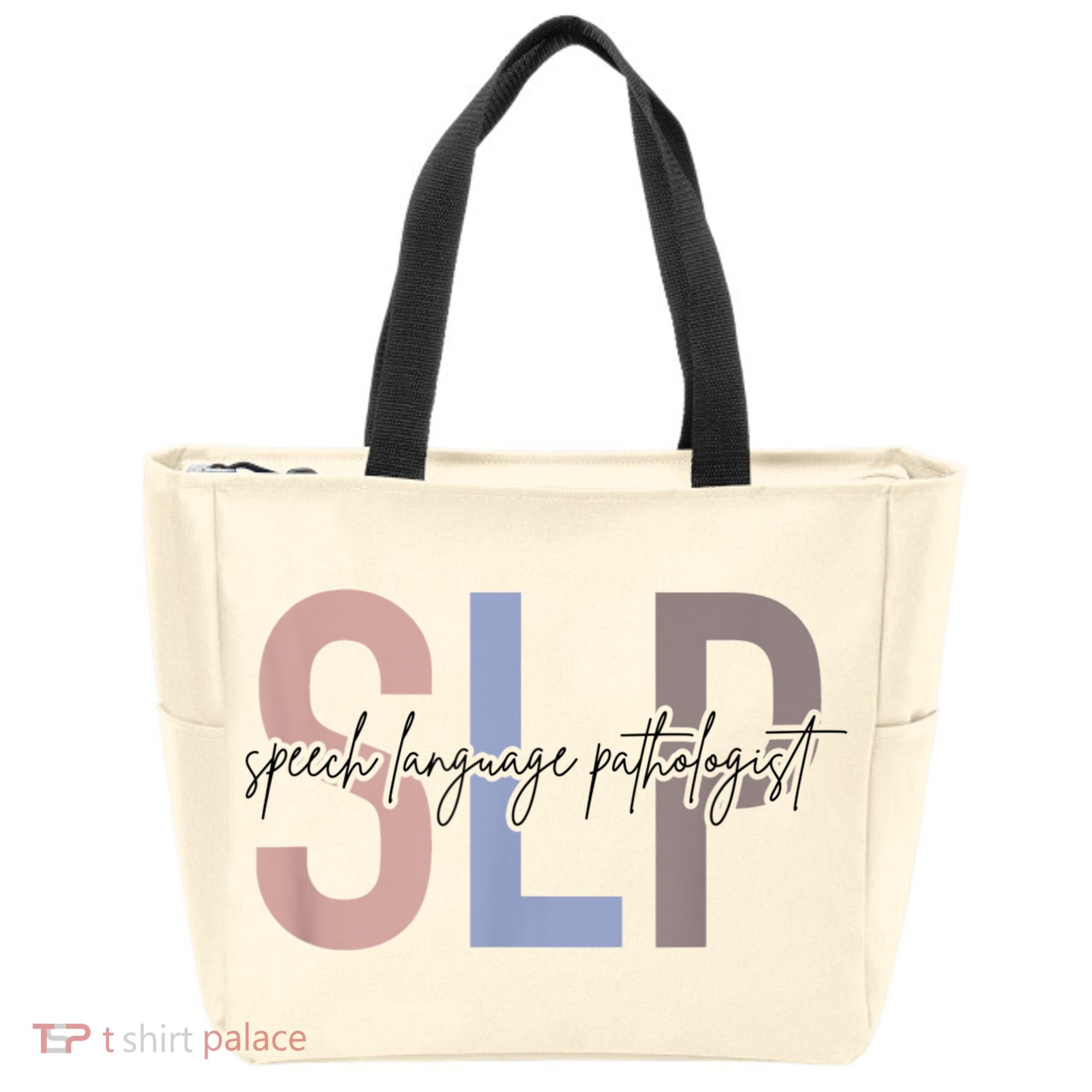 SLP Speech Language Pathologist, Speech Therapy Tote Bag