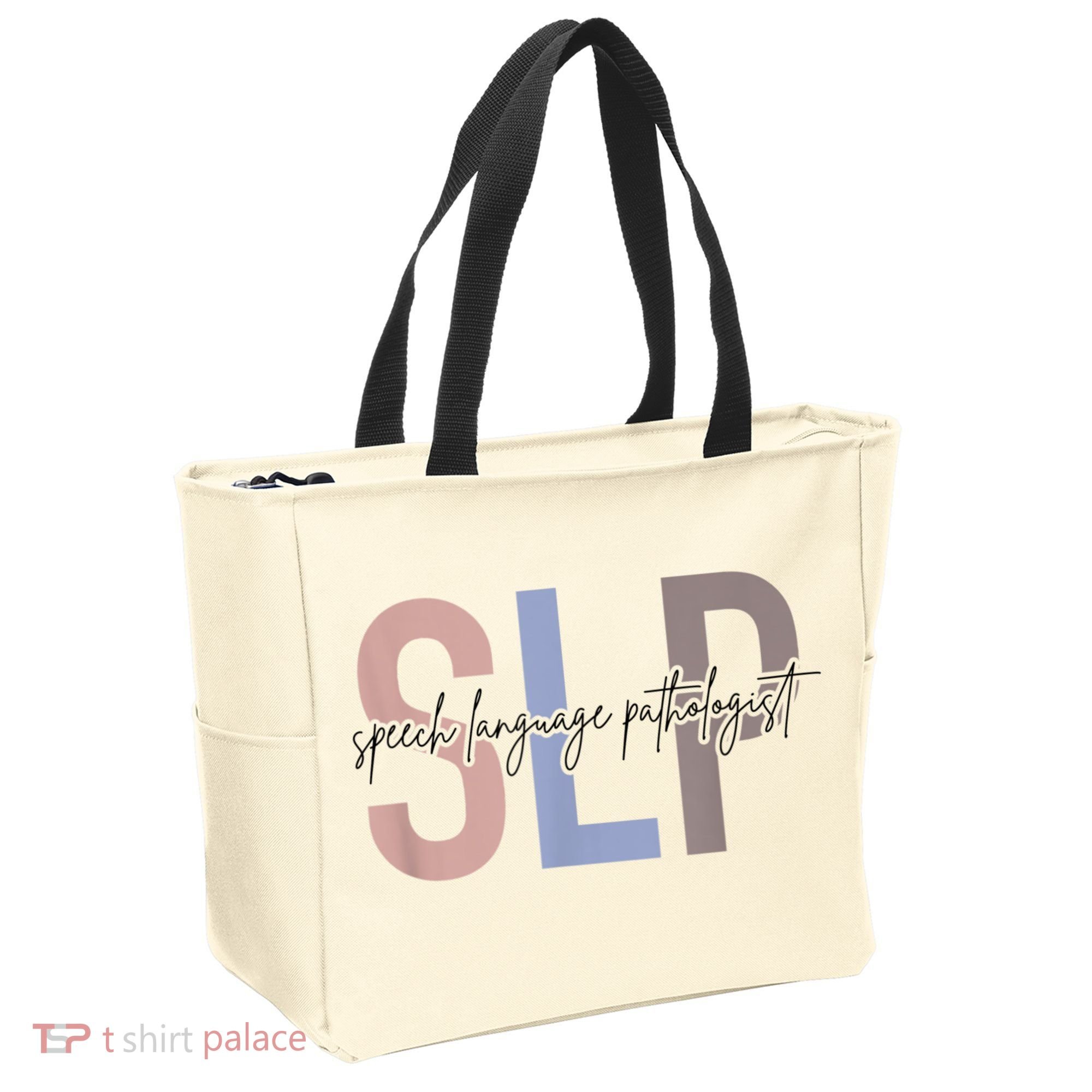 SLP Speech Language Pathologist, Speech Therapy Tote Bag
