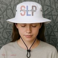 SLP Speech Language Pathologist, Speech Therapy Bucket Hat thumb 3