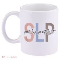 SLP Speech Language Pathologist, Speech Therapy 11oz C Handle Ceramic Mug thumb 2