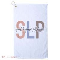 SLP Speech Language Pathologist, Speech Therapy Golf Towel thumb 0