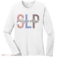 SLP Speech Language Pathologist, Speech Therapy Women's Long Sleeve Shirt thumb 0