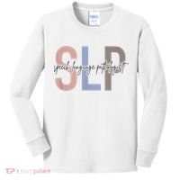 SLP Speech Language Pathologist, Speech Therapy Kids Long Sleeve Shirt thumb 0