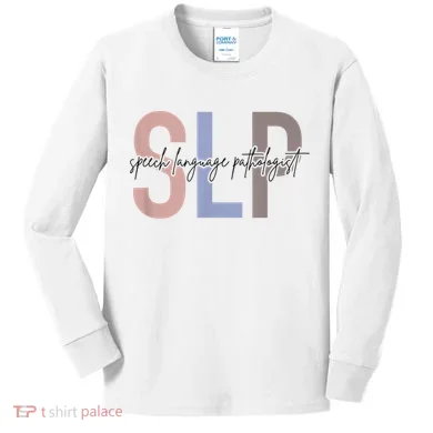 SLP Speech Language Pathologist, Speech Therapy Kids Long Sleeve Shirt