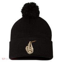 Sloth Pom Pom 12in Knit Beanie thumb 0