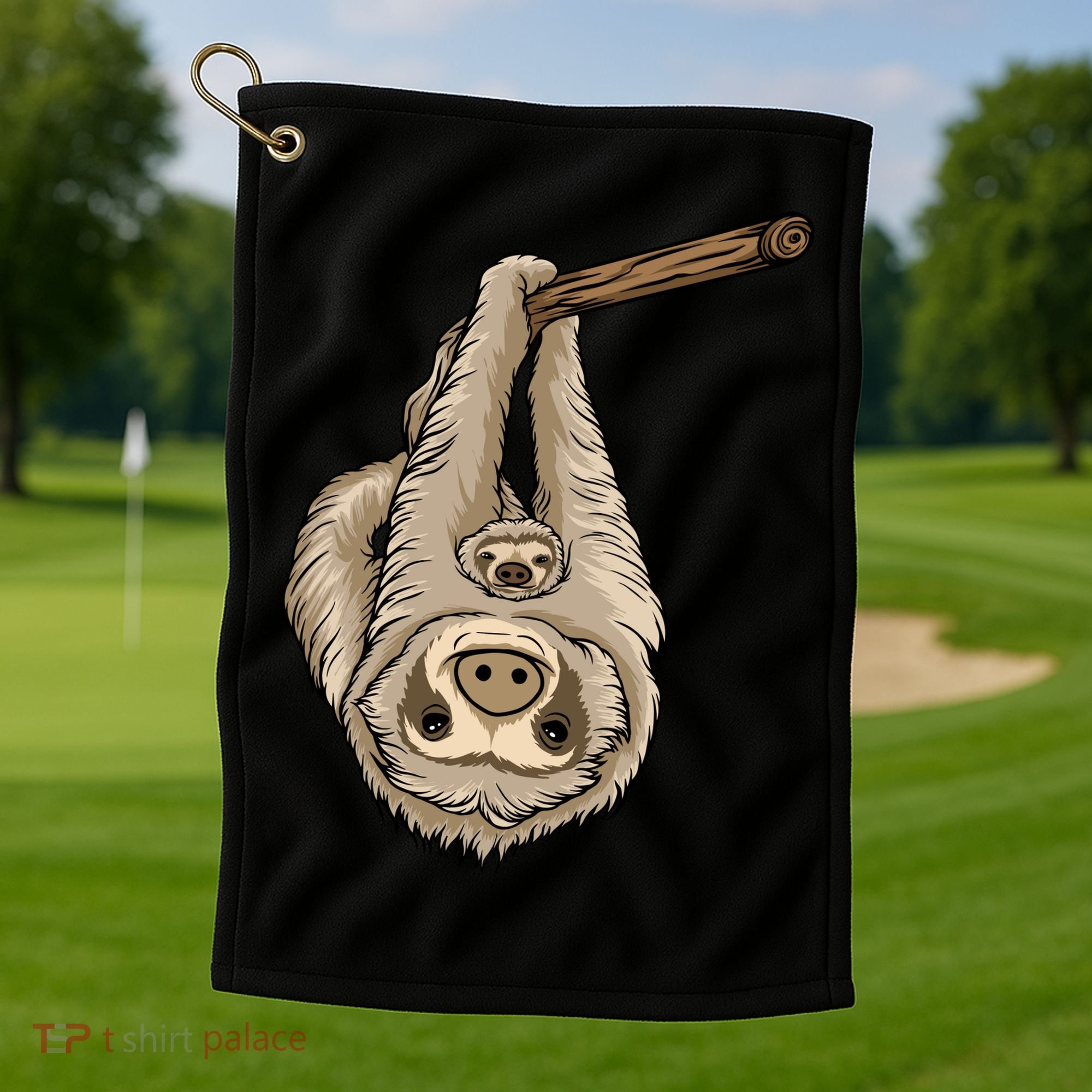Sloth Golf Towel